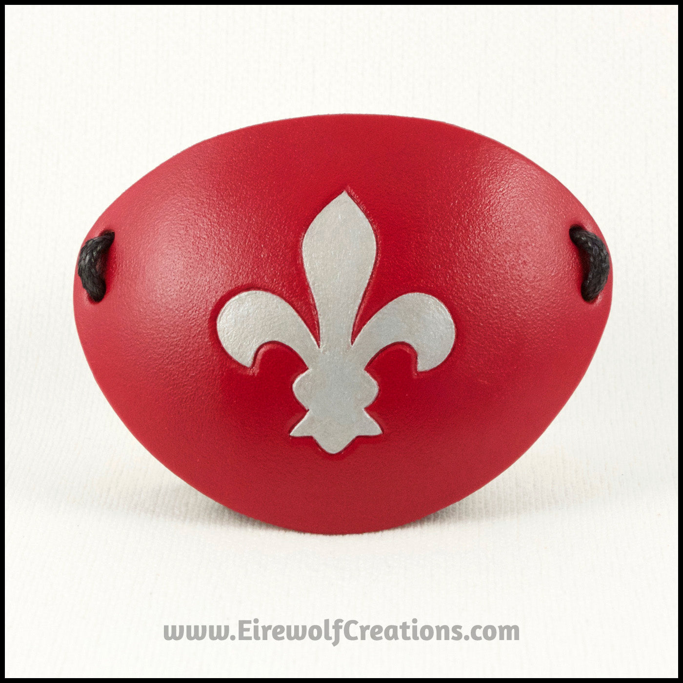 Fleur-de-Lis pirate eyepatch handmade leather eye patch Halloween masquerade costume Mardi Gras heraldry